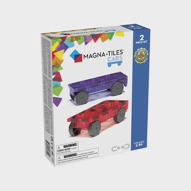 johnco stem MAGNA-TILES - CARS - 2 PIECE EXPANSION SET - PURPLE & RED